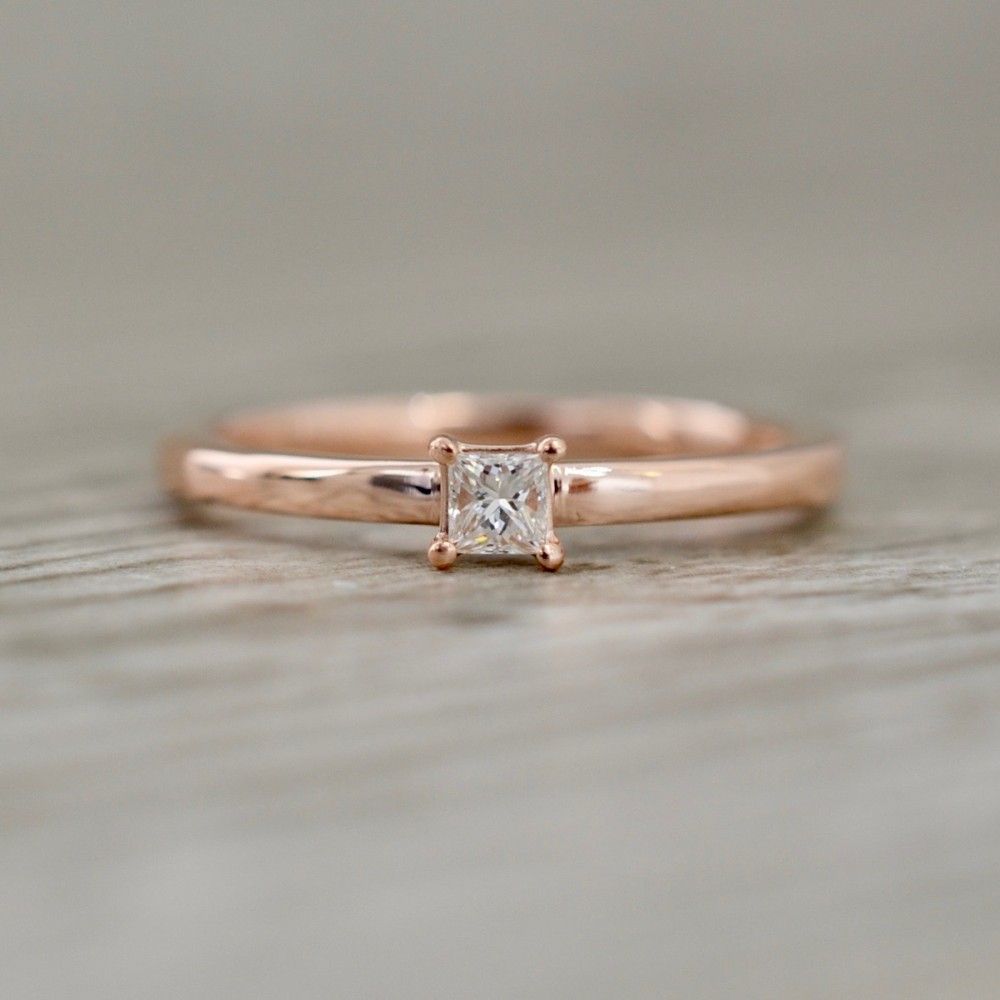 Unique Womens Wedding Bands With Regard To Most Up To Date Princess Cut And Round Diamond Three Row Anniversary Bands In White Gold (View 22 of 25)