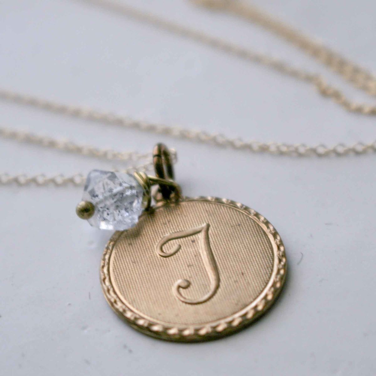 Uppercase Cursive Initial Monogram Letter Round Disc Charm Necklace In 2019 Letter Y Alphabet Locket Element Necklaces (View 23 of 25)