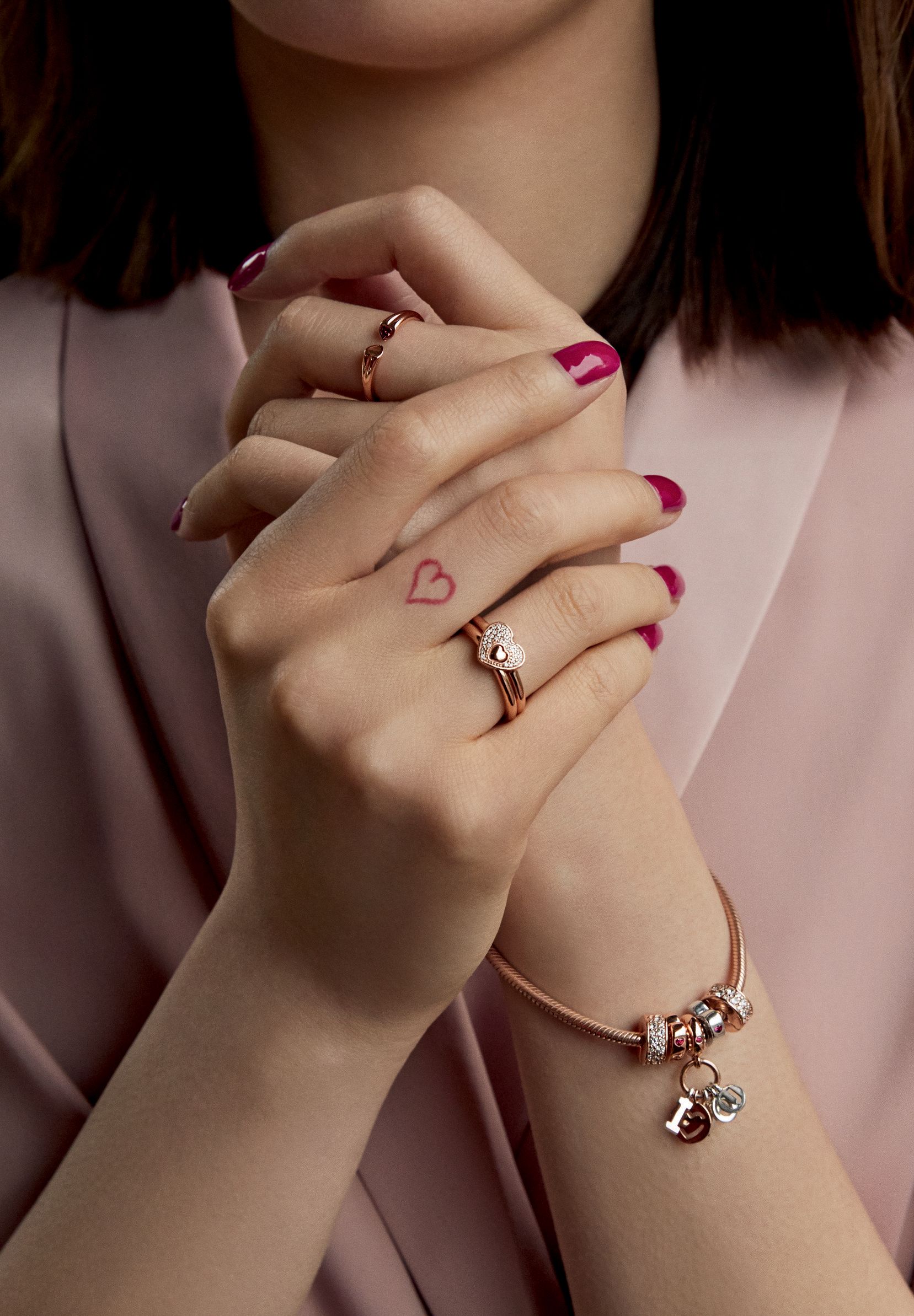 Valentine's Day Jewellery | Pandora Love In 2019 | Pandora Rings For Latest Beaded Two Hearts Open Rings (View 13 of 25)