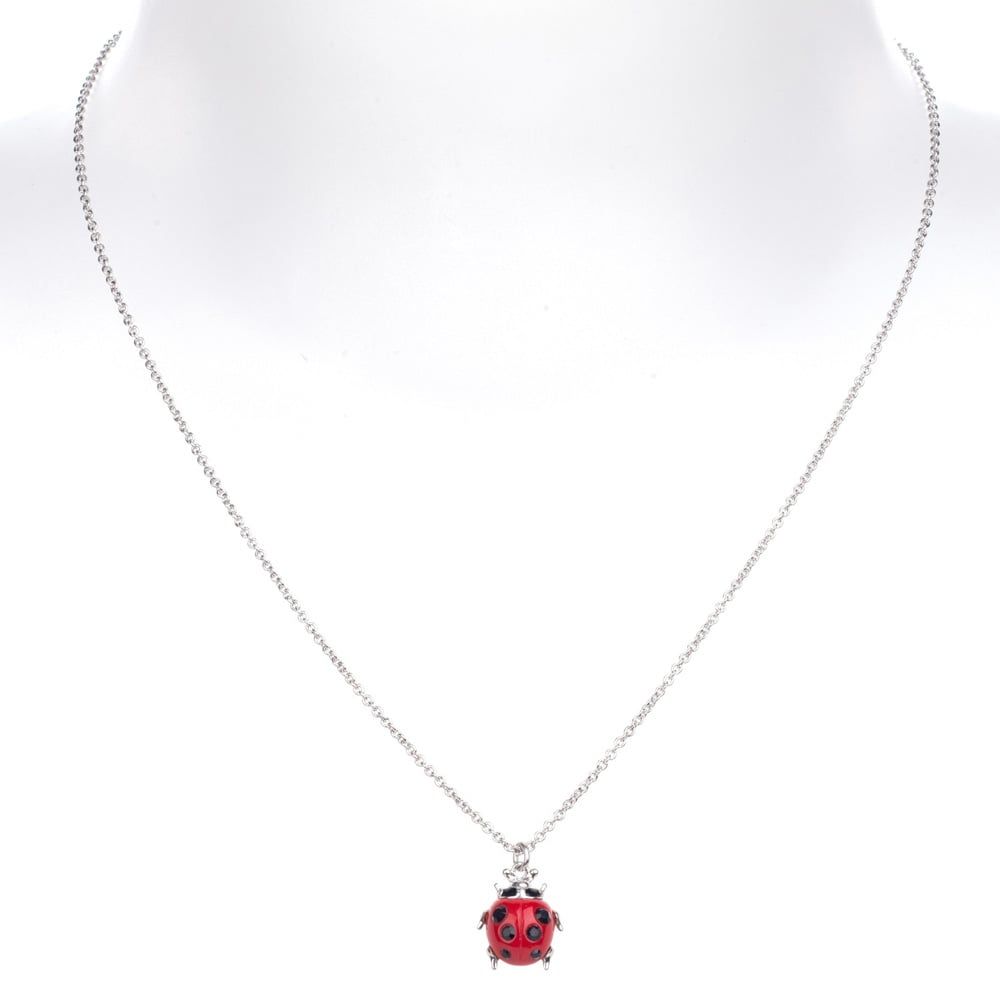 Vivienne Westwood Ladybird Silver Tone Pendant Necklace – Bp1522/2 Pertaining To 2020 Pink Ladybird Pendant Necklaces (View 5 of 25)