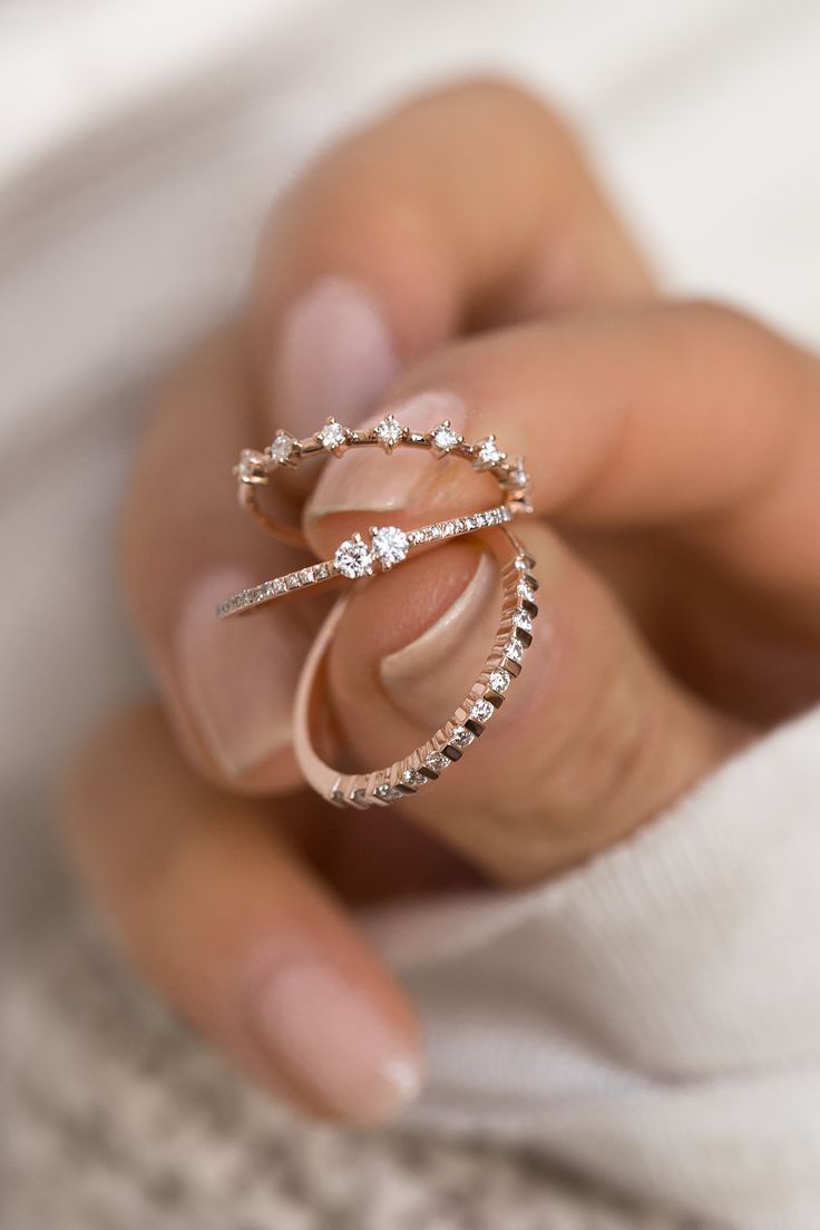 Welcome To The Ring Party ♡ #ringe #finejewelry #diamonds #rosegold For Newest Elegant Sparkle Rings (View 2 of 25)