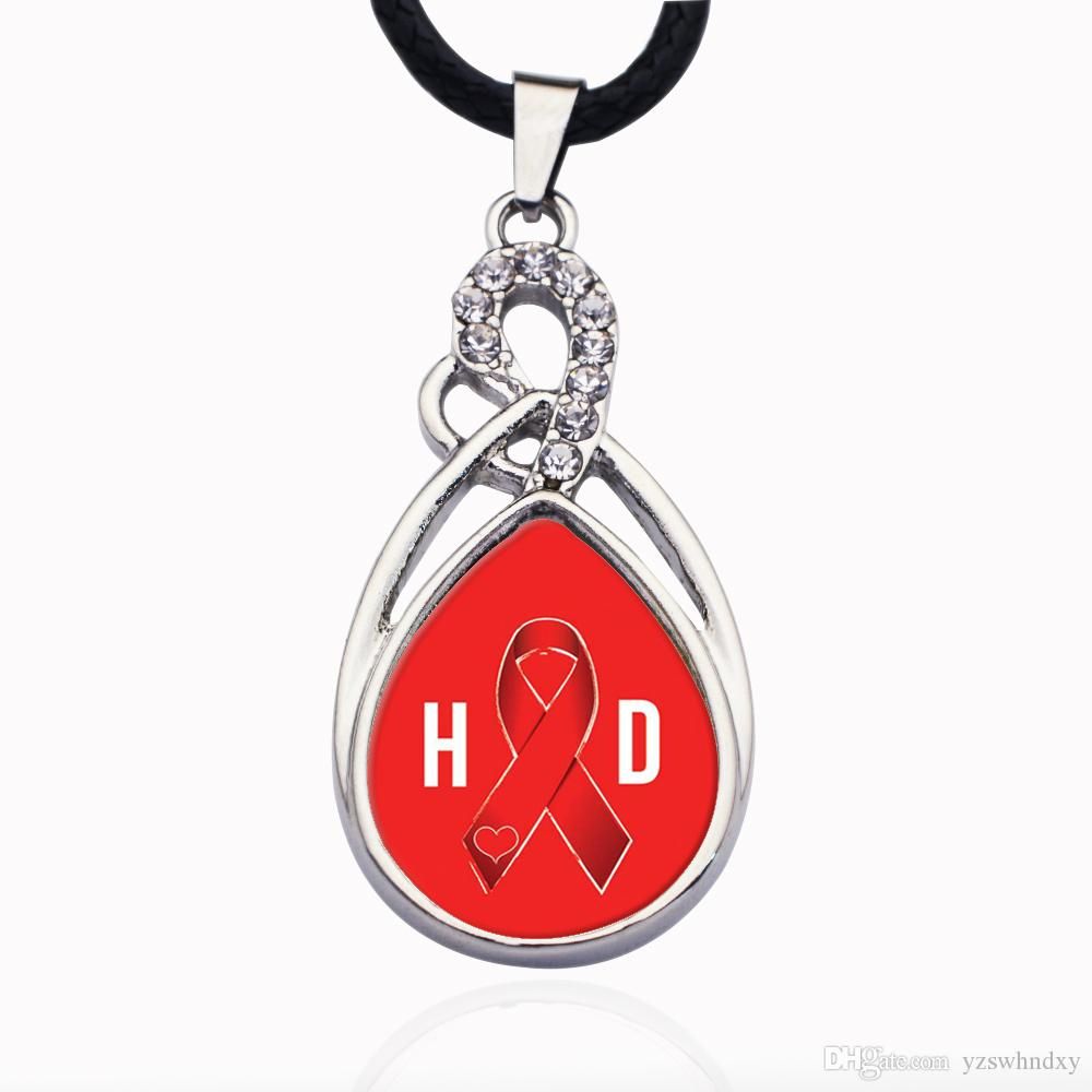 Wholesale Heart Disease Awareness Ribbon Circle Charm Pendant Necklaces For  Mother's Day Gifts Gold Circle Pendant Necklace Diamond Pendants Necklaces With 2020 Ribbon Open Heart Necklaces (View 21 of 25)