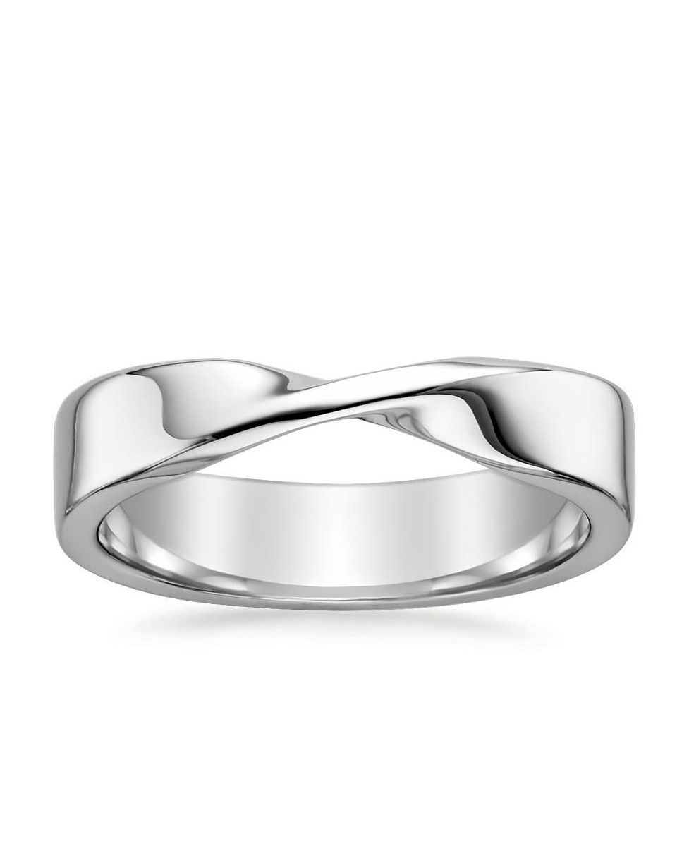 40 Unique Wedding Bands For The Groom | Martha Stewart Weddings Within Current Single Diamond Zalium Wedding Bands (View 13 of 25)