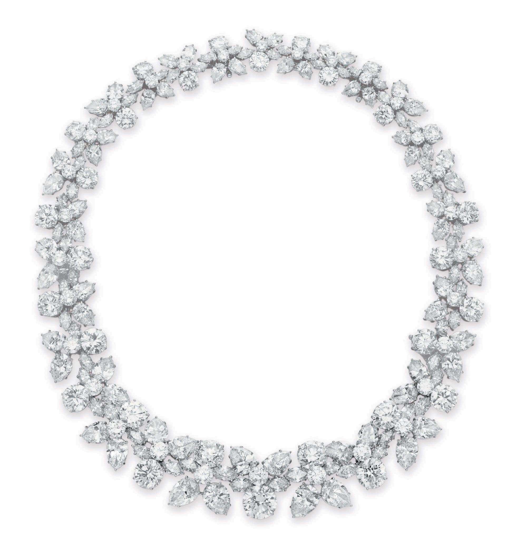 A Diamond ''holly Wreath'' Necklace,harry Winston In Recent Diamond Wreath Necklaces (View 5 of 25)