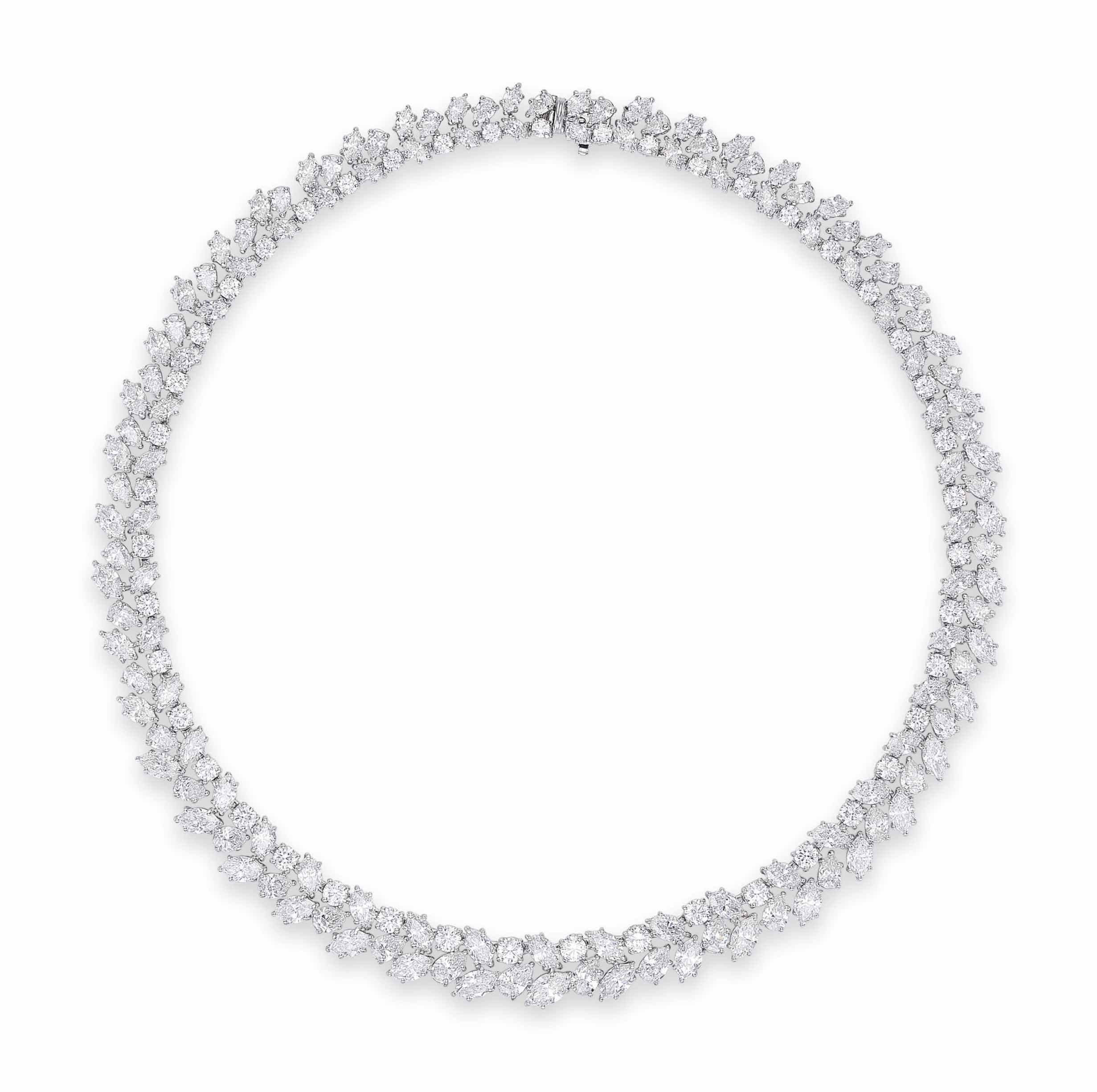 A Diamond Wreath Necklace,harry Winston | Jewelry Within Most Current Diamond Wreath Necklaces (View 3 of 25)