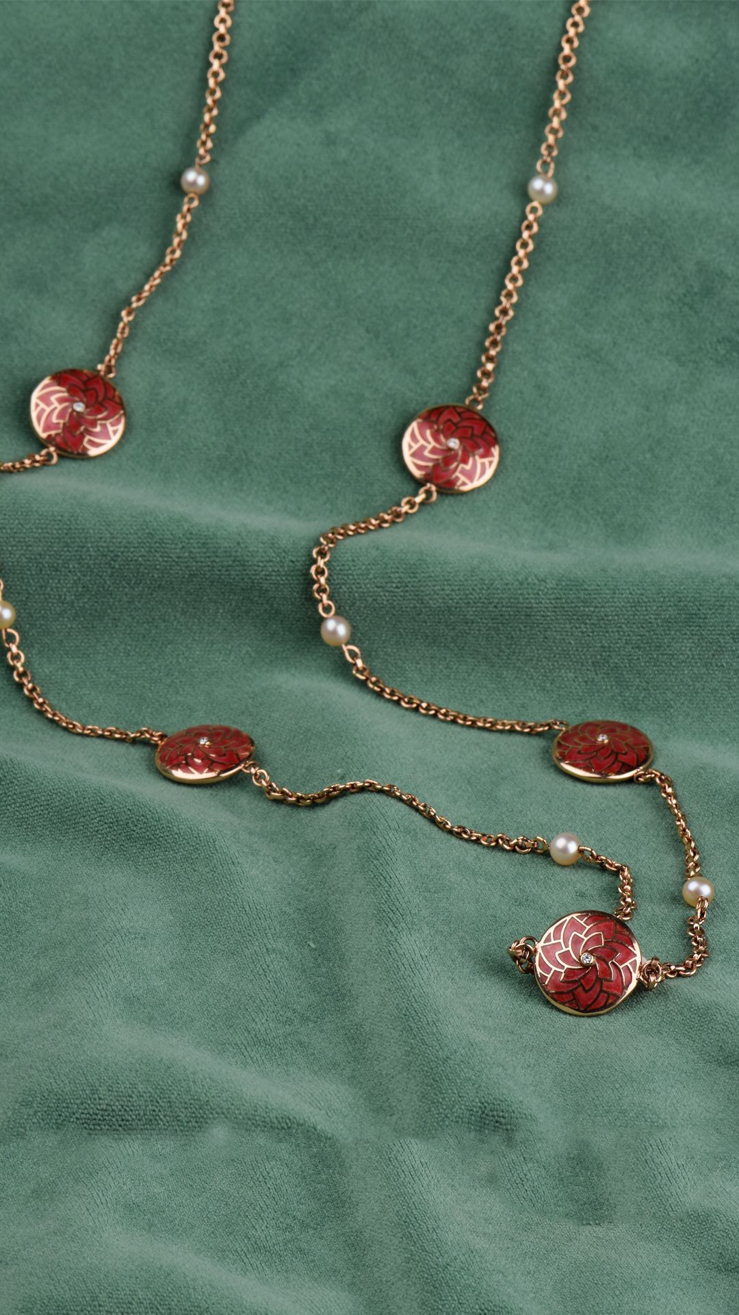 Azva 18 Karat Rose Gold Diamond Sautoir | Necklaces In 2019 Regarding Newest Rose Gold Diamond Sautoir Necklaces (View 11 of 25)