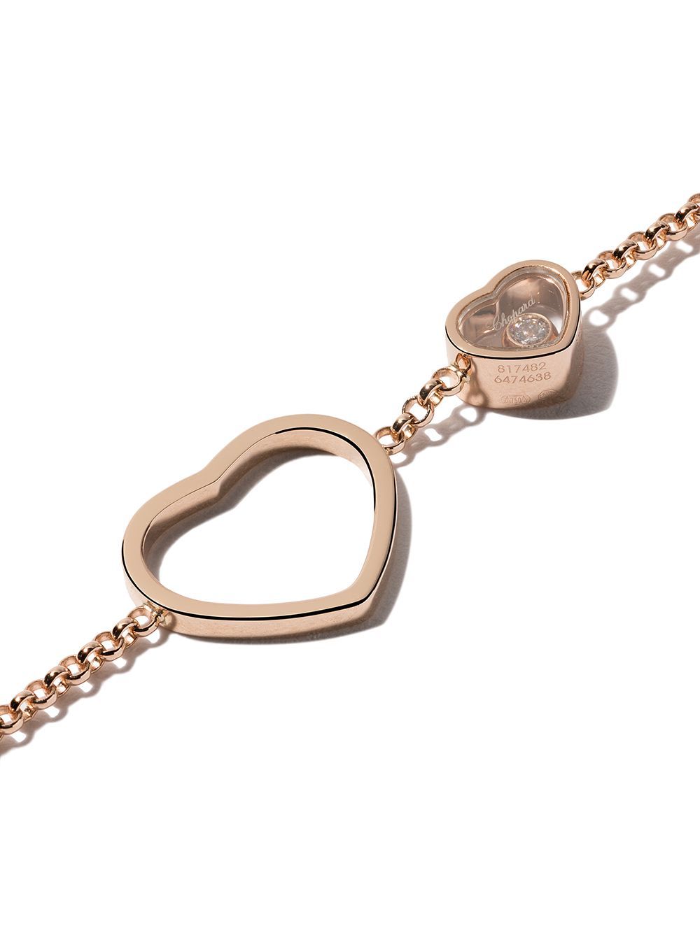 Chopard 18kt Rose Gold Happy Hearts Onyx And Diamond Sautoir Pertaining To Current Rose Gold Diamond Sautoir Necklaces (View 20 of 25)