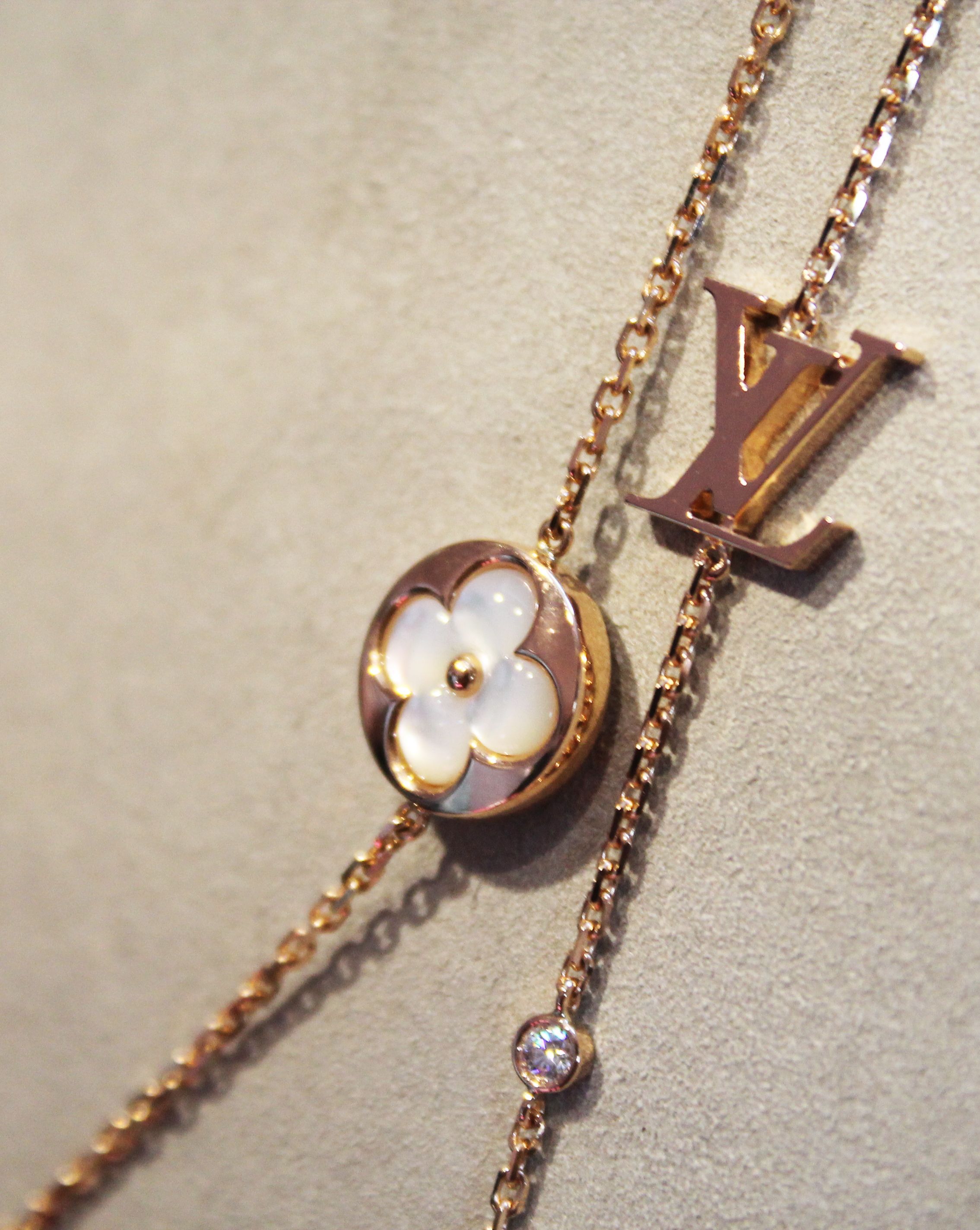 Color Blossom Bb Mother Of Pearl Sautoir Necklace In 2019 Rose Gold Diamond Sautoir Necklaces (View 19 of 25)
