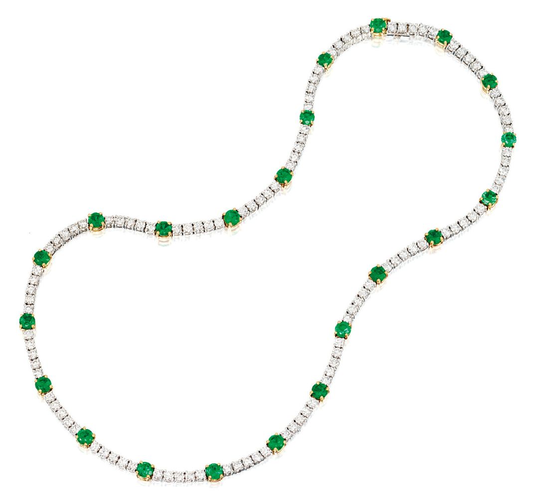 Emerald And Diamond Necklace, Tiffany & Co (View 12 of 25)