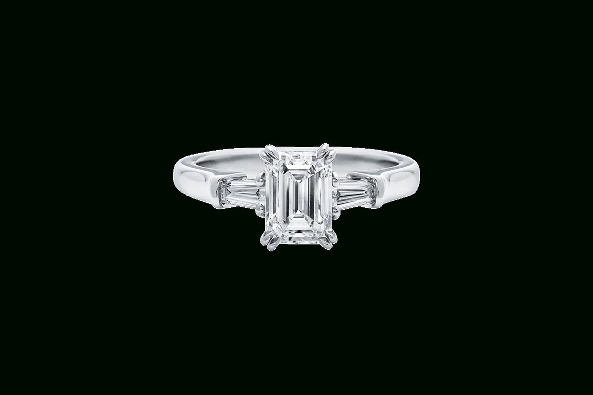 Emerald Cut Diamond Engagement Ring | Harry Winston With Emerald Cut Engagement Rings With Tapered Baguette Side Stones (View 10 of 25)