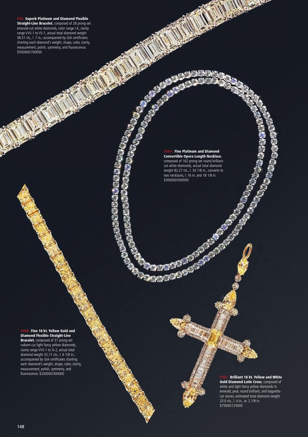 February 19 21, 2016 Winter Estates Auctionneal Auction Intended For Current Round Brilliant Diamond Straightline Necklaces (View 20 of 25)