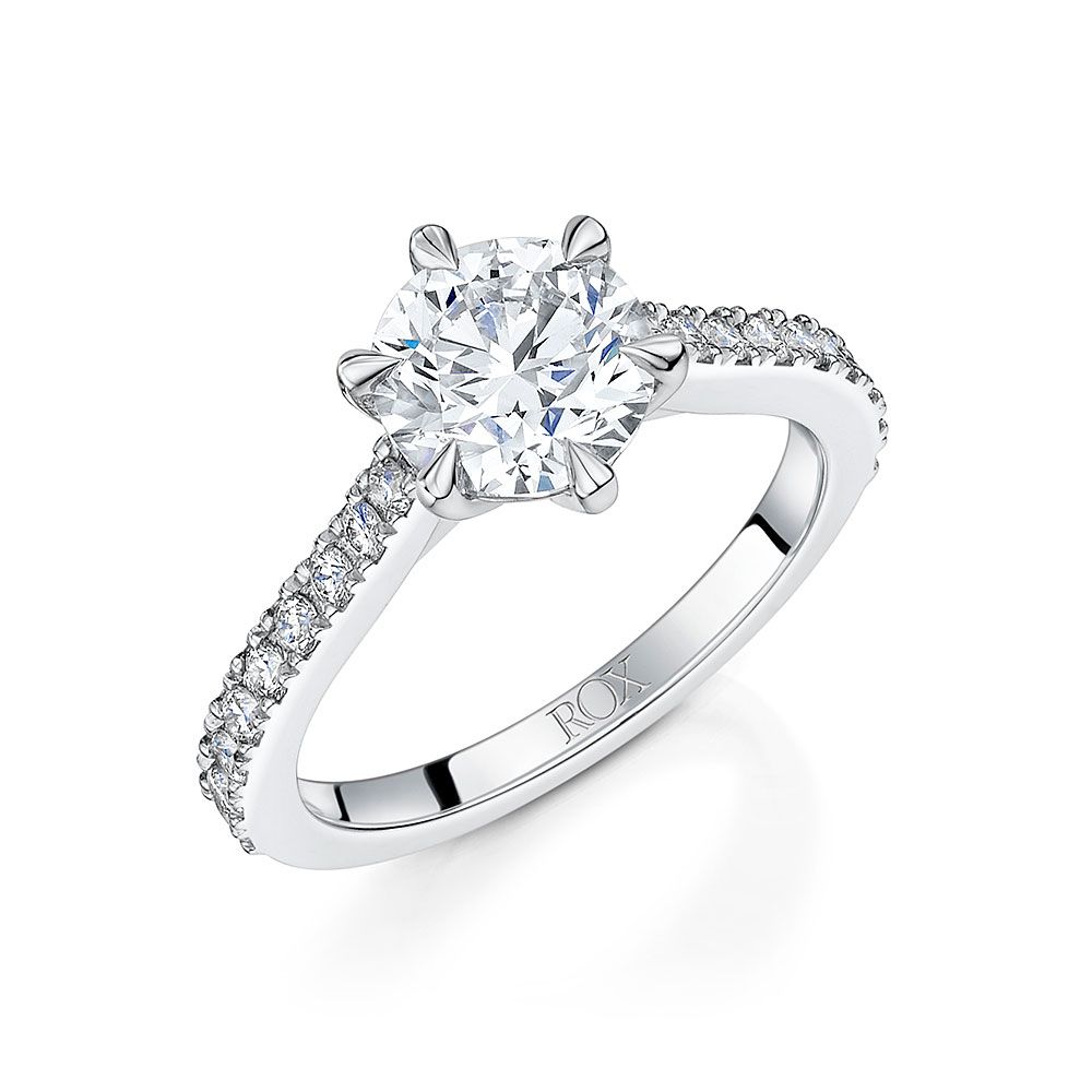 Love Brilliant Cut 6 Claw Diamond Ring  (View 18 of 25)