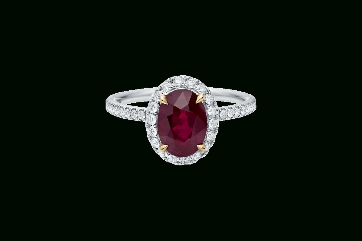 Oval Ruby Ring With Micropavé | Harry Winston Pertaining To Oval Shaped Ruby Micropavé Rings (Photo 2 of 25)