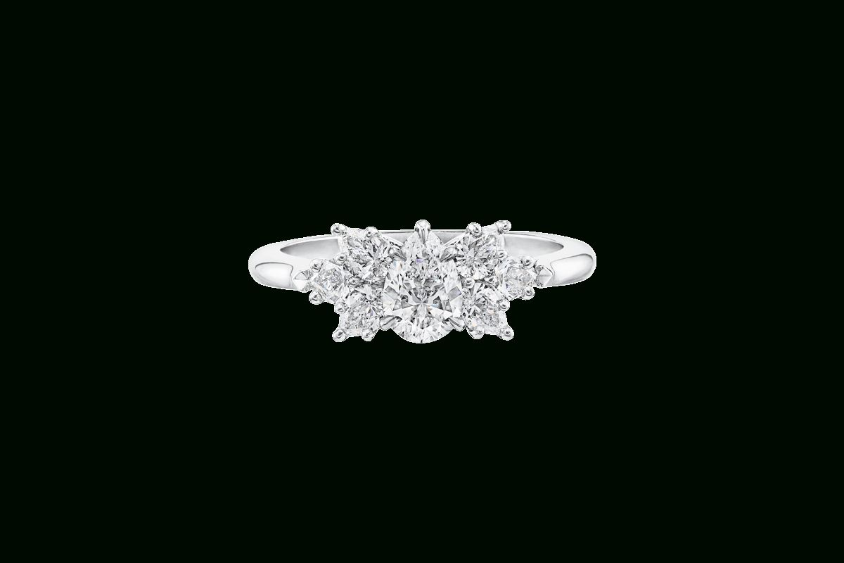 Pear Shaped Cluster Diamond Engagement Ring | Harry Winston For Pear Shaped Cluster Diamond Engagement Rings (View 2 of 25)