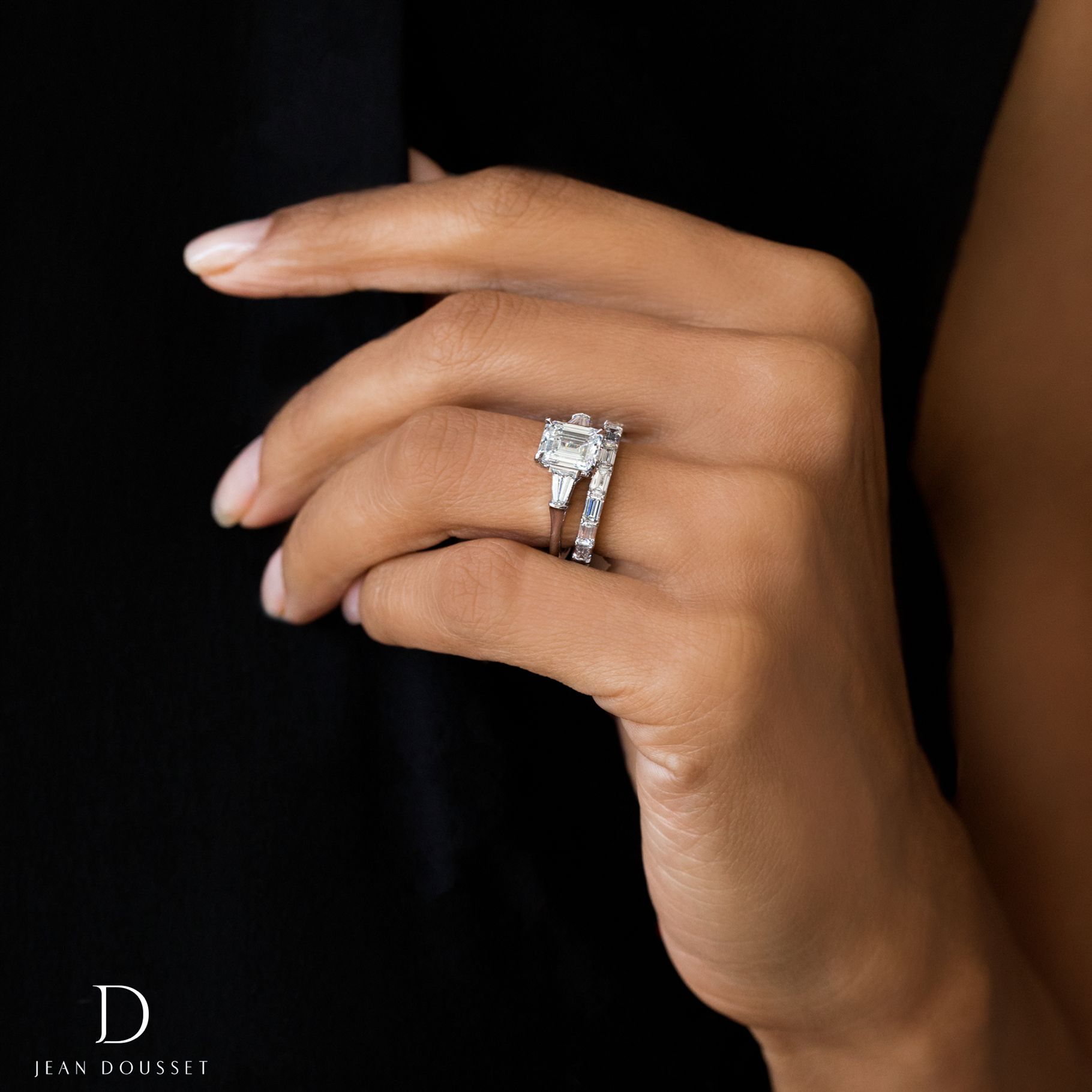 Pin On Three Stone Engagement Rings With Emerald Cut Engagement Rings With Tapered Baguette Side Stones (View 6 of 25)