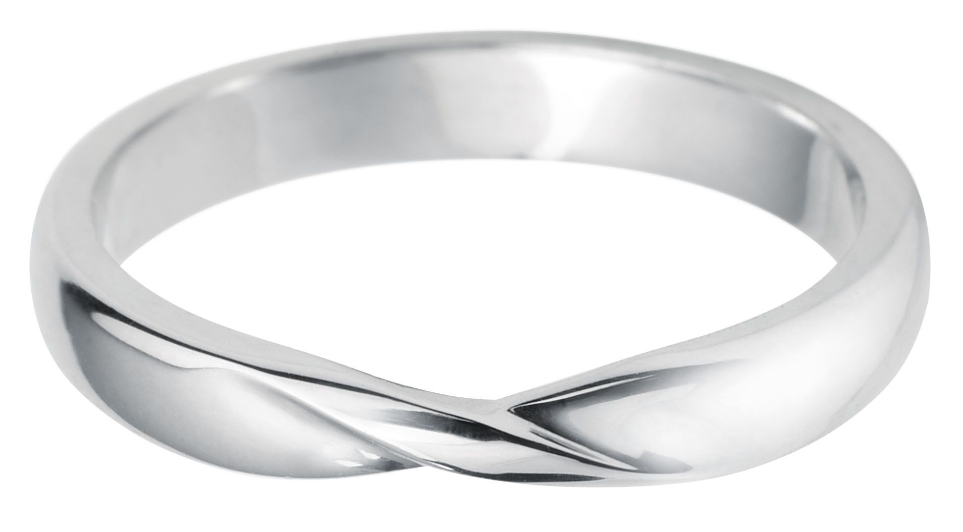 Platinum Ribbon Twist Wedding Band For Twist Solitaire 2mm In Most Recent Ribbon Diamond Wedding Bands (View 11 of 25)