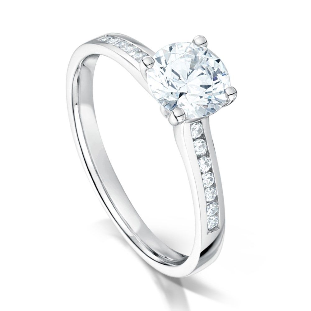 Round Brilliant Cut Diamond Engagement Ring –  (View 13 of 25)