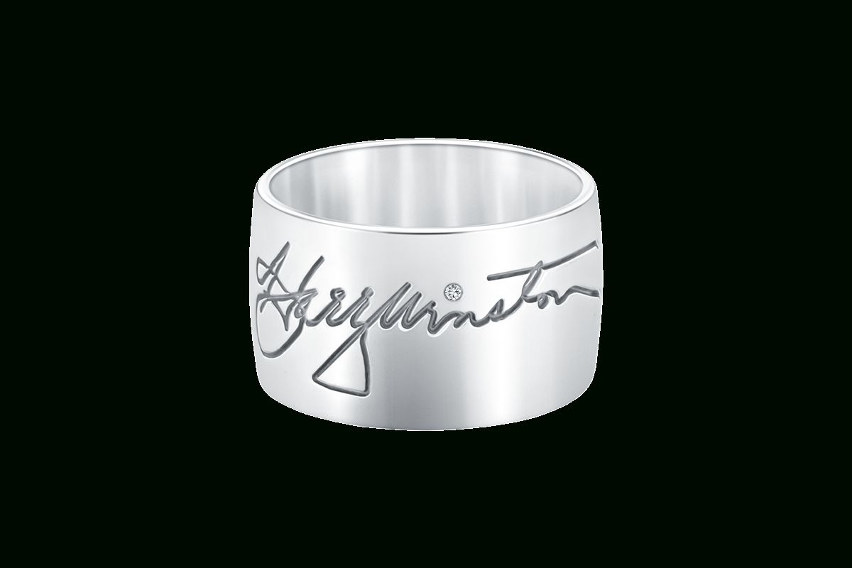 Signature Band Ring, Wide | Harry Winston Regarding Latest Signature Bands Ring (View 23 of 25)