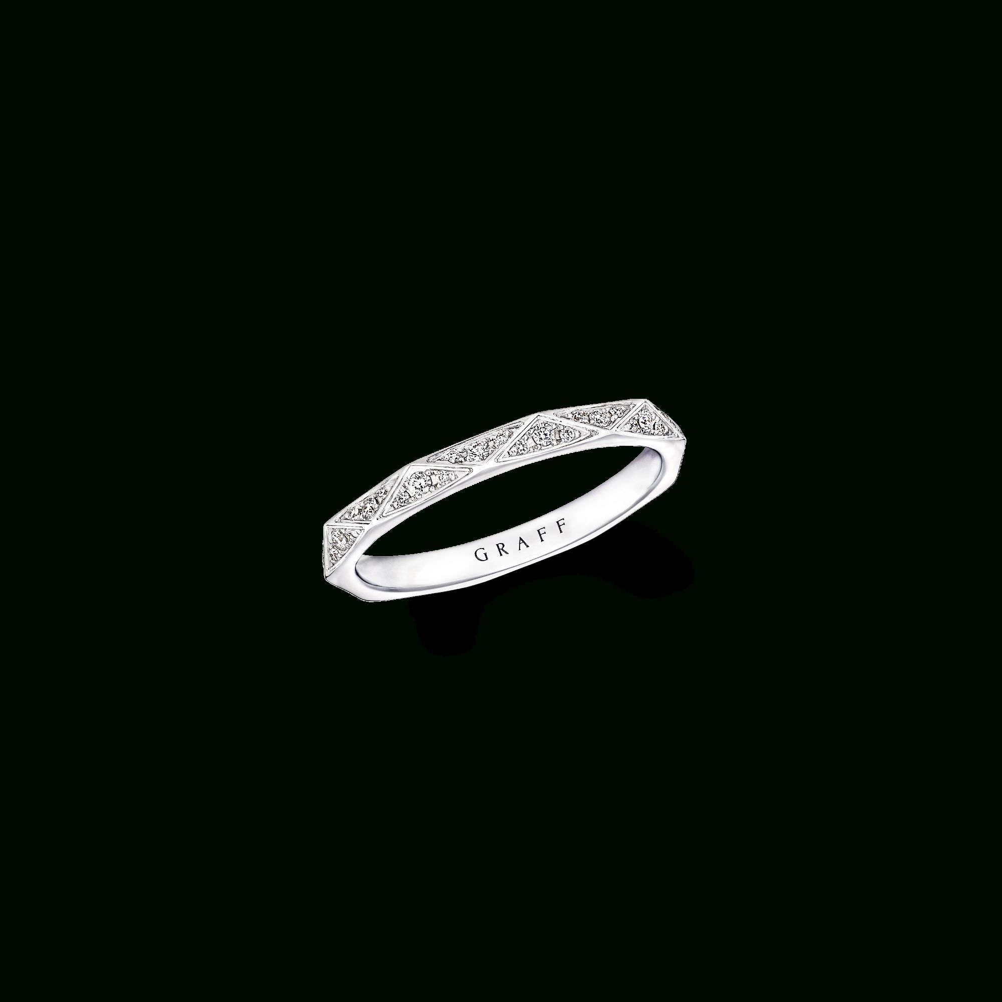 Signature Pavé Wedding Band, White Gold | Graff Intended For 2018 Signature Bands Ring (View 5 of 25)