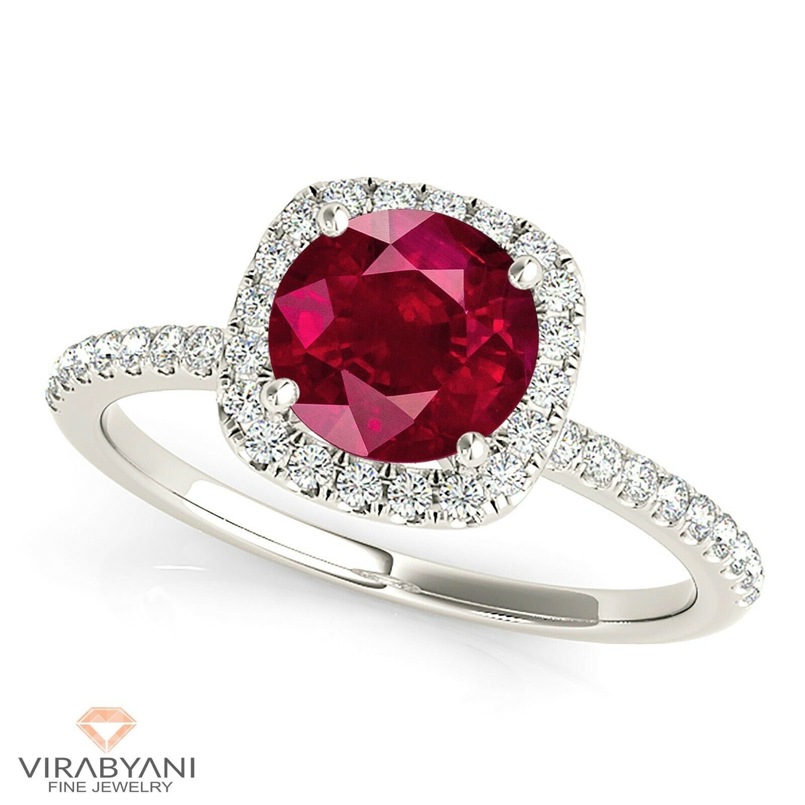 2.35 Ct. Natural Ruby Ring With 0.45 Ctw (View 14 of 25)