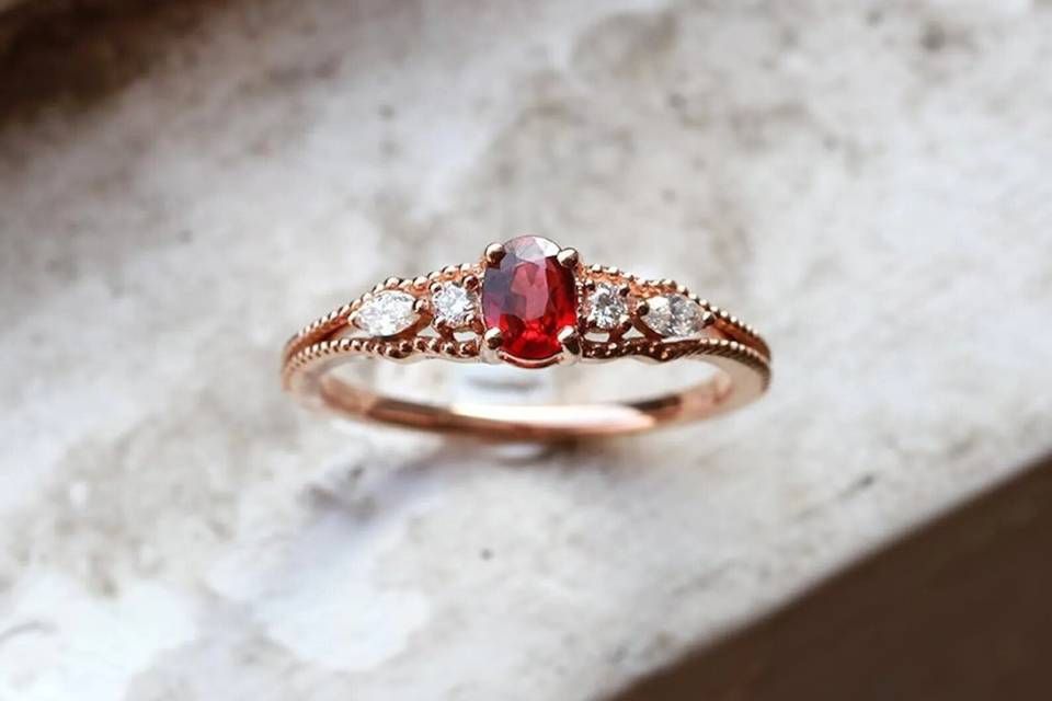 25 Beautiful Ruby Engagement Rings – Hitched.co.uk – Hitched.co (View 22 of 25)