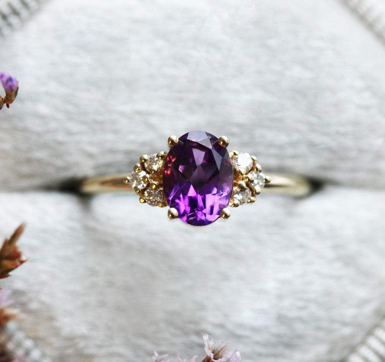 Amethyst Engagement Rings: The Complete Guide With Amethyst And Diamonds Rings (View 2 of 25)