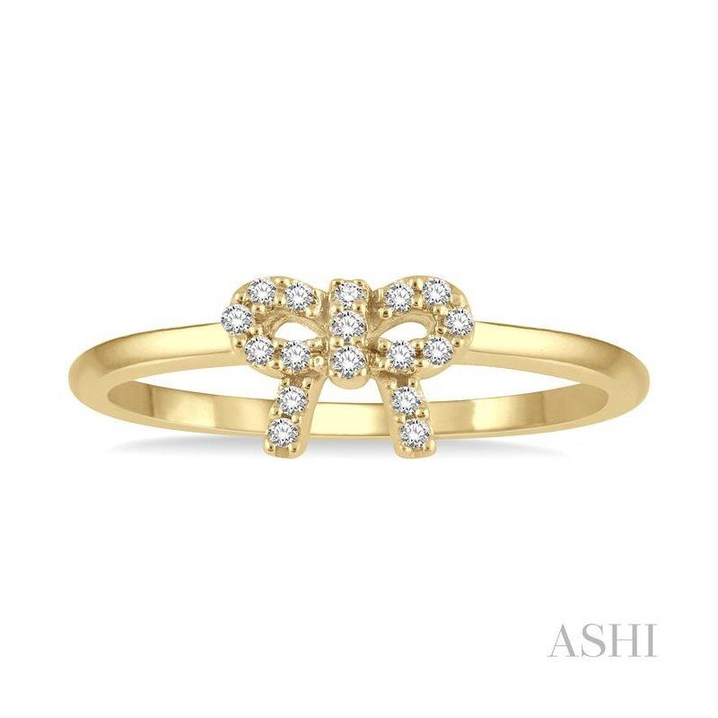 Ashi Stackable Bow Shape Petite Diamond Fashion Ring – Smithworks Fine  Jewelry Intended For Petite Bow Diamond Stacking Rings (View 3 of 25)