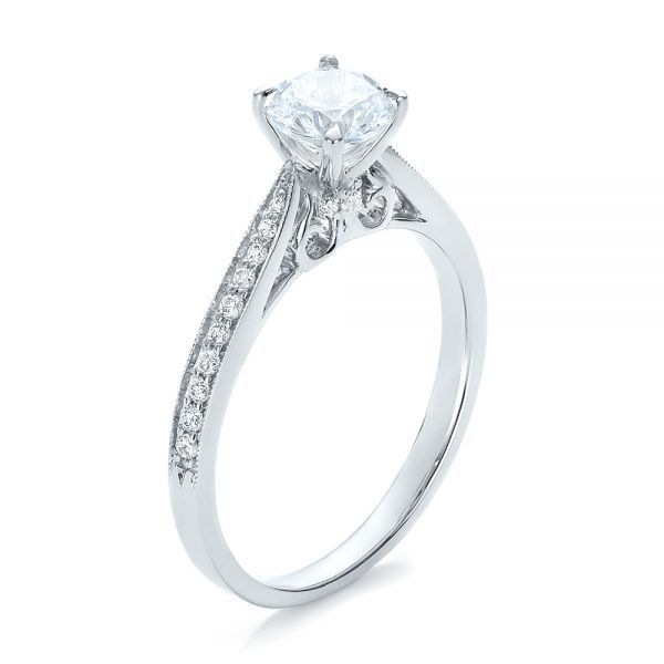 Bright Cut Diamond Engagement Ring #100406 – Seattle Bellevue | Joseph  Jewelry Regarding Bright Cut Rings (View 6 of 25)