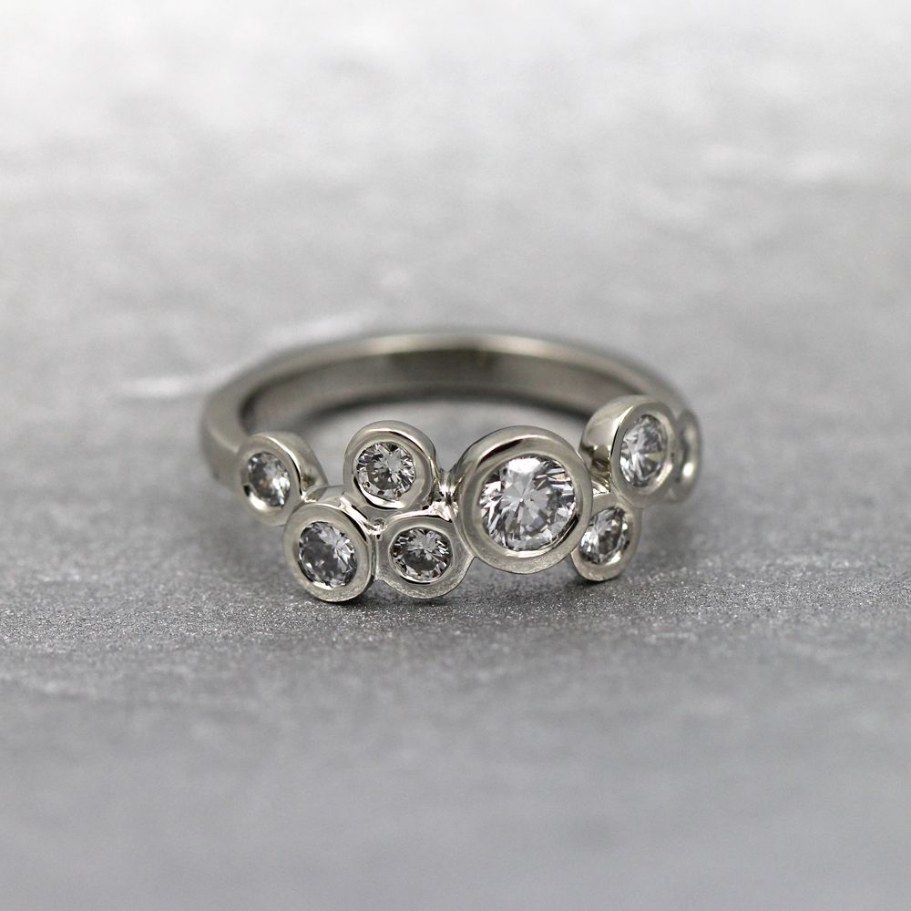 Bubble Bezel Diamond Band – Abracadabra Jewelry / Gem Gallery Intended For Bubbles Bezel Diamond Rings (View 8 of 25)