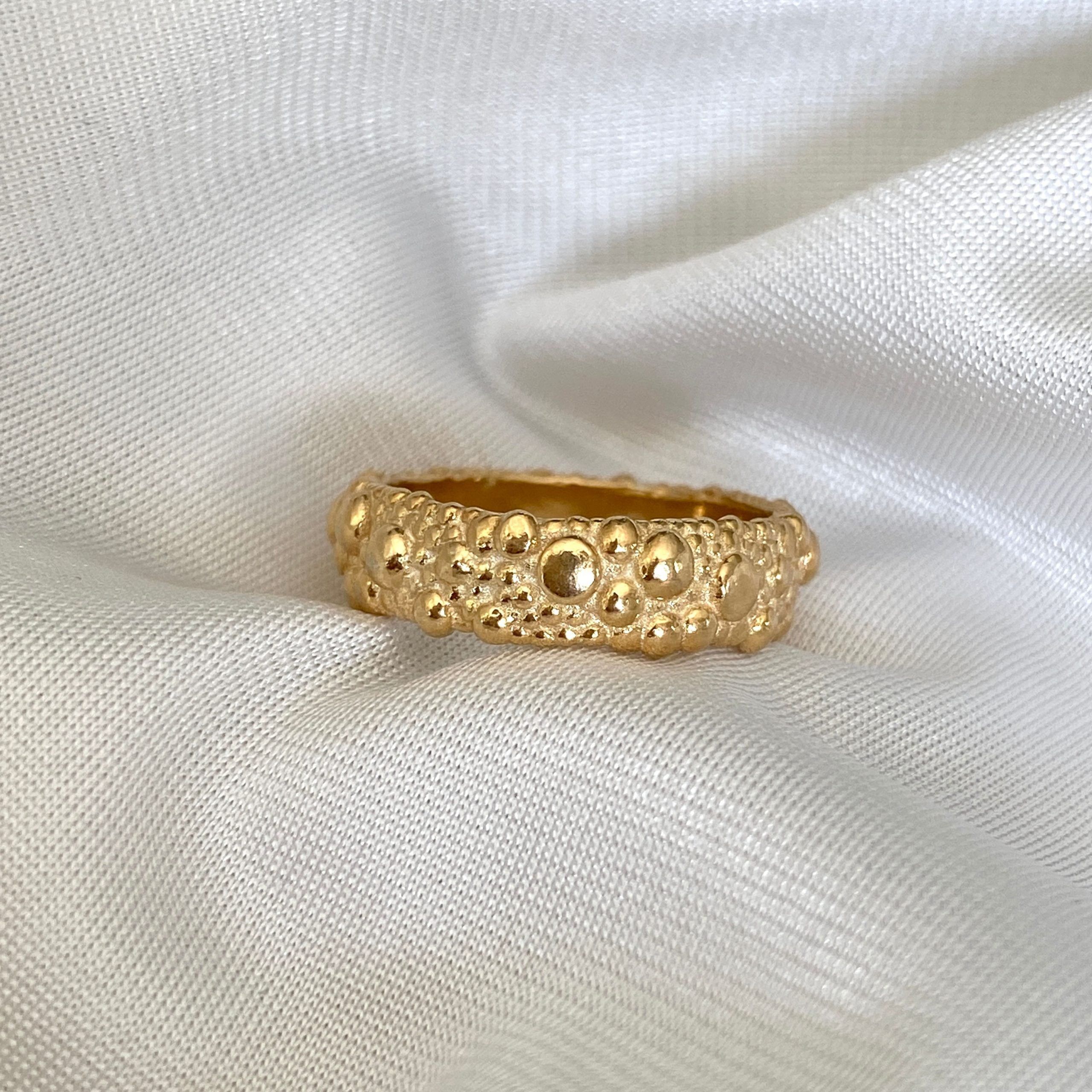 Bubble Ring Gold | Wj Gioielli Intended For Bubbles Gold Band Rings (View 20 of 25)