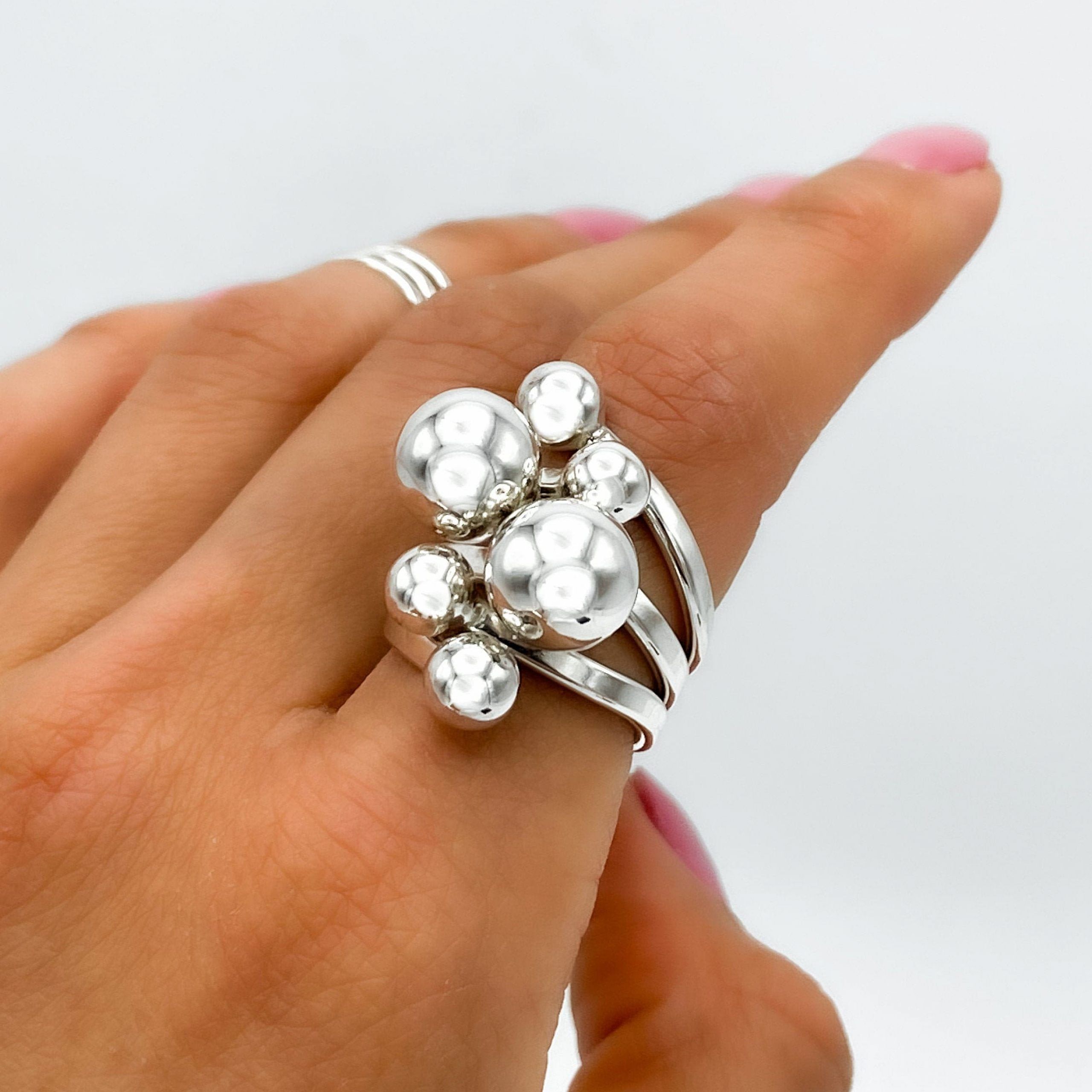 Bubble Wrap Ring – Etsy Throughout Bubbles Open Wrap Rings With Diamonds (View 1 of 25)