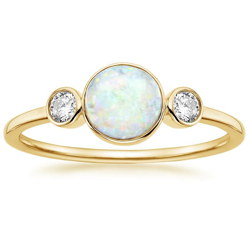 Cassiopeia Opal And Diamond Ring – Brilliant Earth With Regard To Oval Opal Rings With Diamond Side Accents (View 12 of 25)