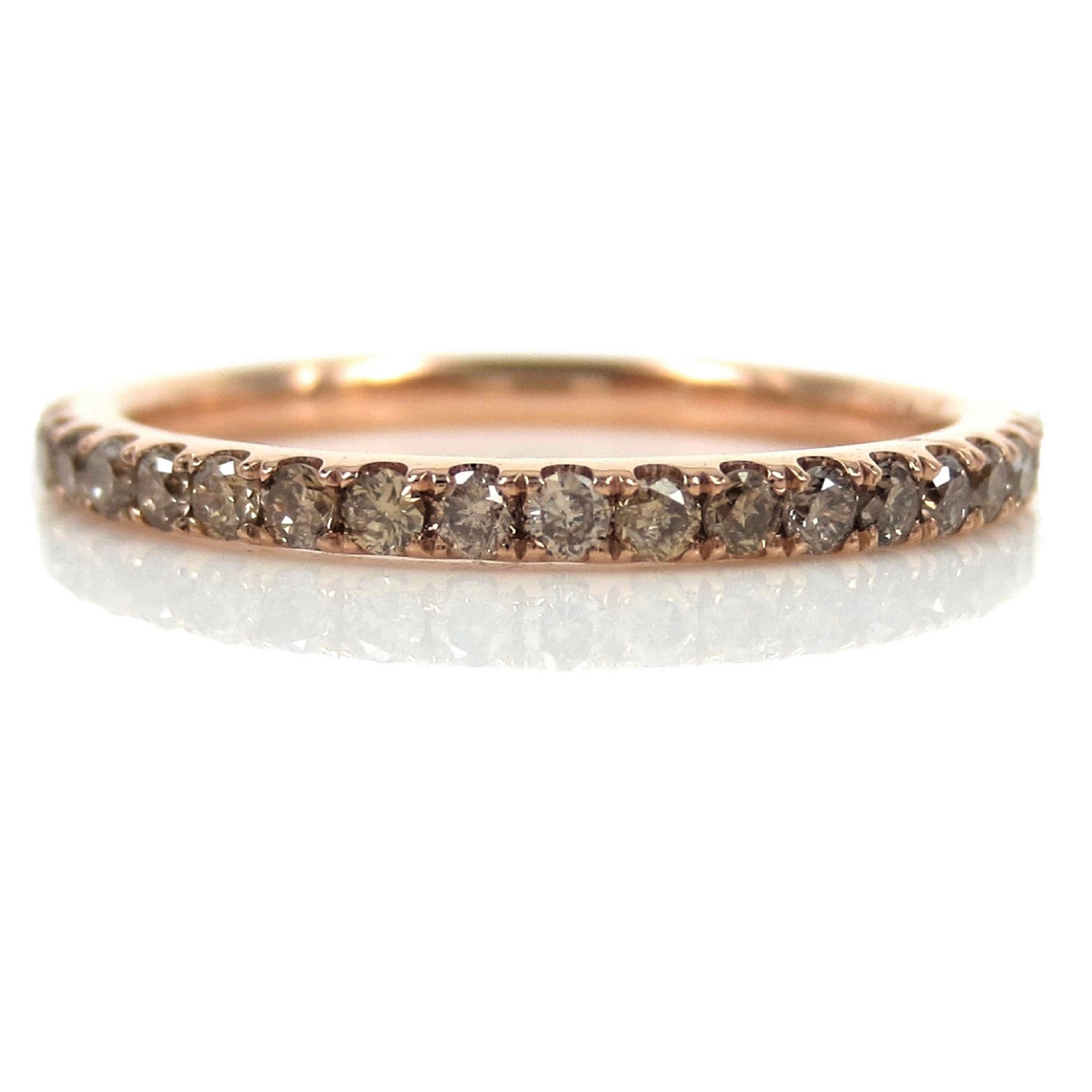 Champagne Diamond Eternity Band /champagne Diamond Eternity – Etsy Uk For Champagne Diamond Eternity Rings (View 1 of 25)