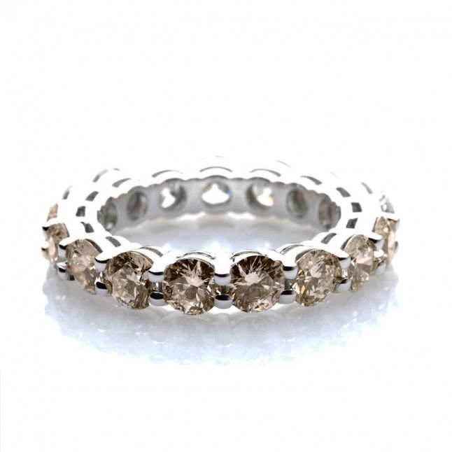 Champagne Eternity Ring Regarding Champagne Diamond Eternity Rings (View 4 of 25)