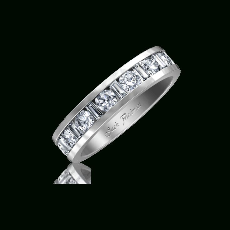 Channel Set Baguette And Round Diamonds Eternity Ring Throughout Baguette And Round Diamonds Eternity Band Rings (View 16 of 25)