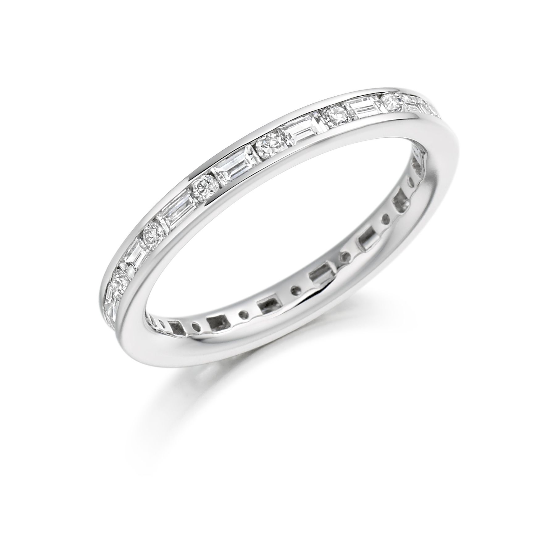 Channel Set Diamond Eternity Ring – Jacqui Larsson Fine Jewellery Intended For Baguette And Round Diamonds Eternity Band Rings (View 21 of 25)