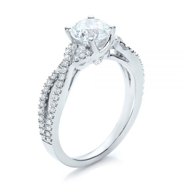 Contemporary Criss Cross Diamond Engagement Ring #100403 – Seattle Bellevue  | Joseph Jewelry Pertaining To Crisscross Diamond Rings (View 17 of 25)