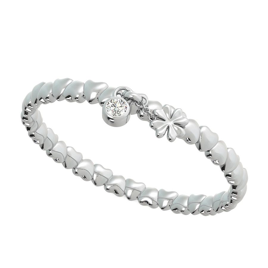 Delicate Thin Heart Band Stackable Ring – Rings – Edwin Novel Jewelry Design Inside Marquise Diamond Thin Beaded Stack Rings (View 24 of 25)