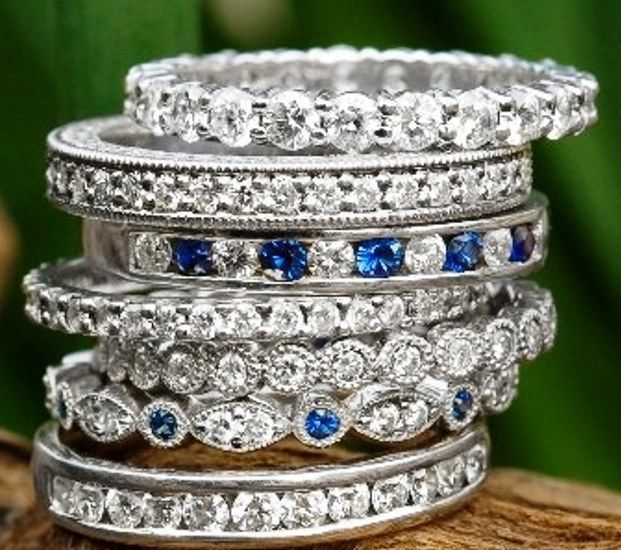 Diamond And Sapphire Rings | Jewelry, Beautiful Jewelry, Wedding Rings Regarding Stackable Sapphire Rings (View 21 of 25)