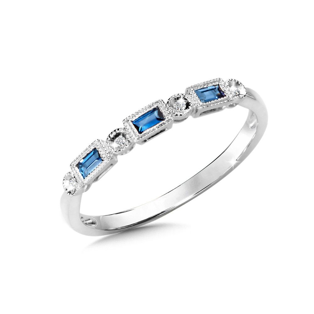 Diamond And Sapphire Stackable Ring | Ccs2545 W | Valina Fine Jewelry With Stackable Sapphire Rings (View 9 of 25)