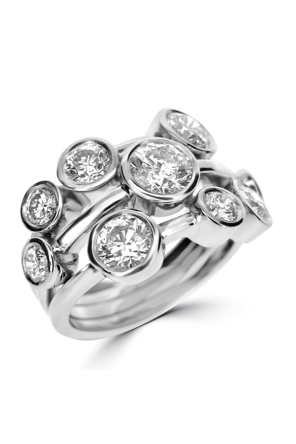 Diamond Bubble Ring – Diamonds From Ray & Scott Limited Uk Intended For Bubbles Diamond Row Rings (View 13 of 25)