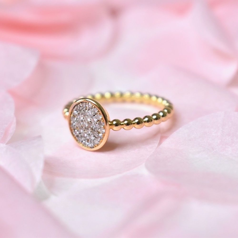 Diamond Bubble Ring – Luster Jewels With Bubbles Circle Diamond Pave Rings (View 24 of 25)