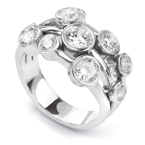 Diamond Bubble Rings | Serendipity Diamonds With Bubbles Bezel Diamond Rings (View 3 of 25)