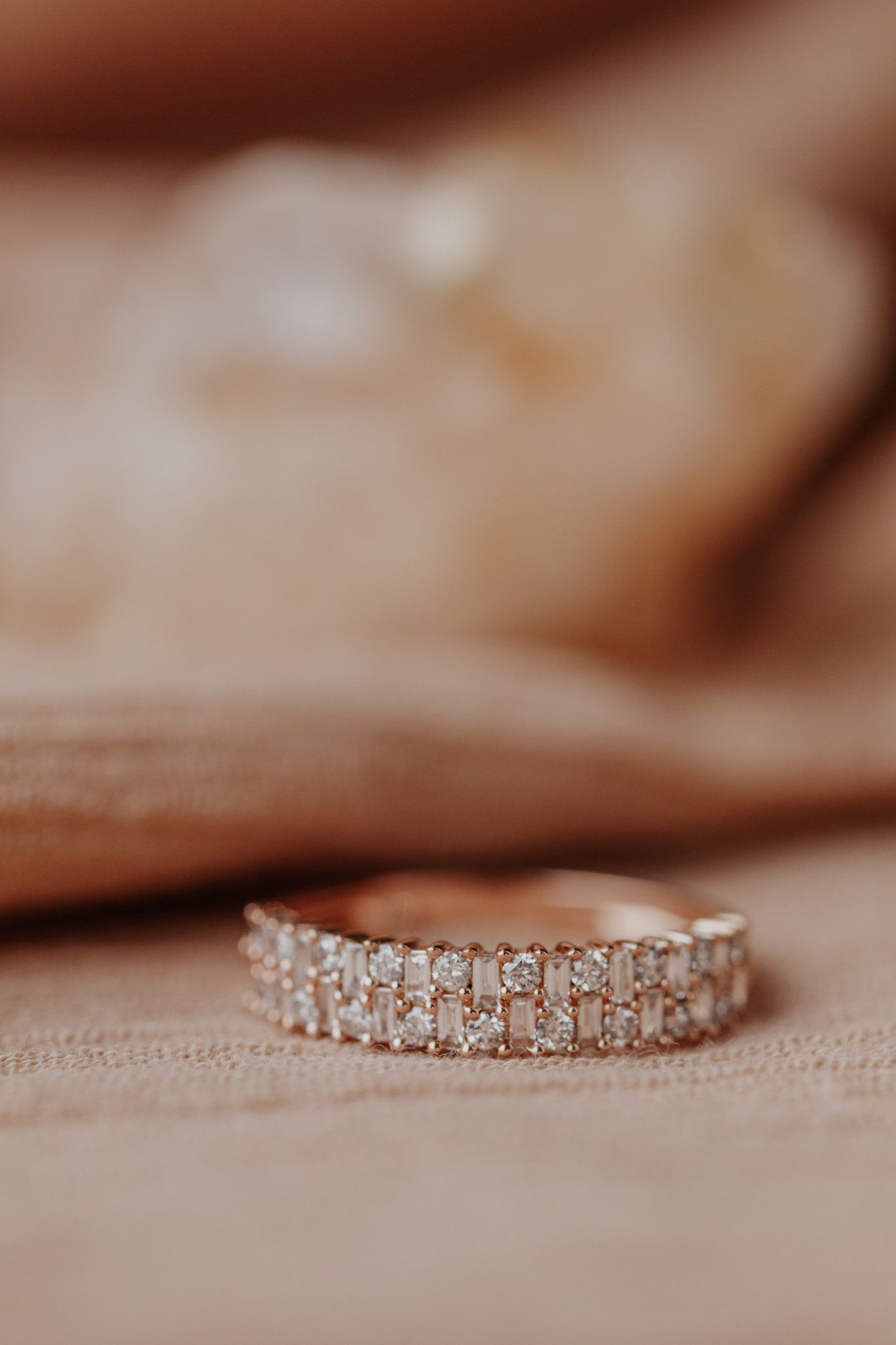Double Row Baguette And Round Diamond Band – Sarah O (View 18 of 25)