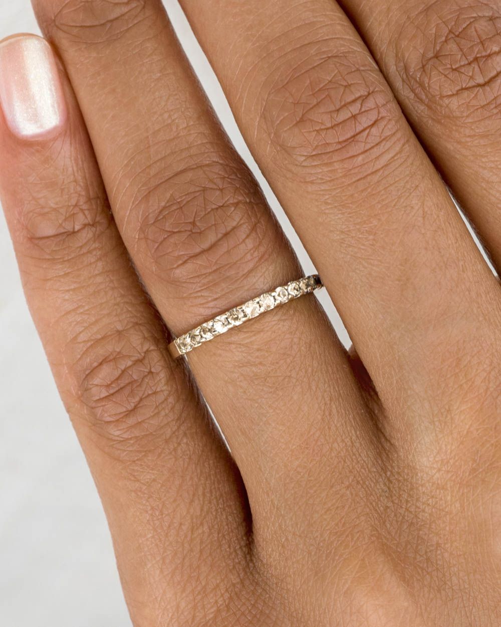 Eternity Half Champagne Diamond Wide Band – Bario Neal Regarding Champagne Diamond Eternity Rings (View 11 of 25)