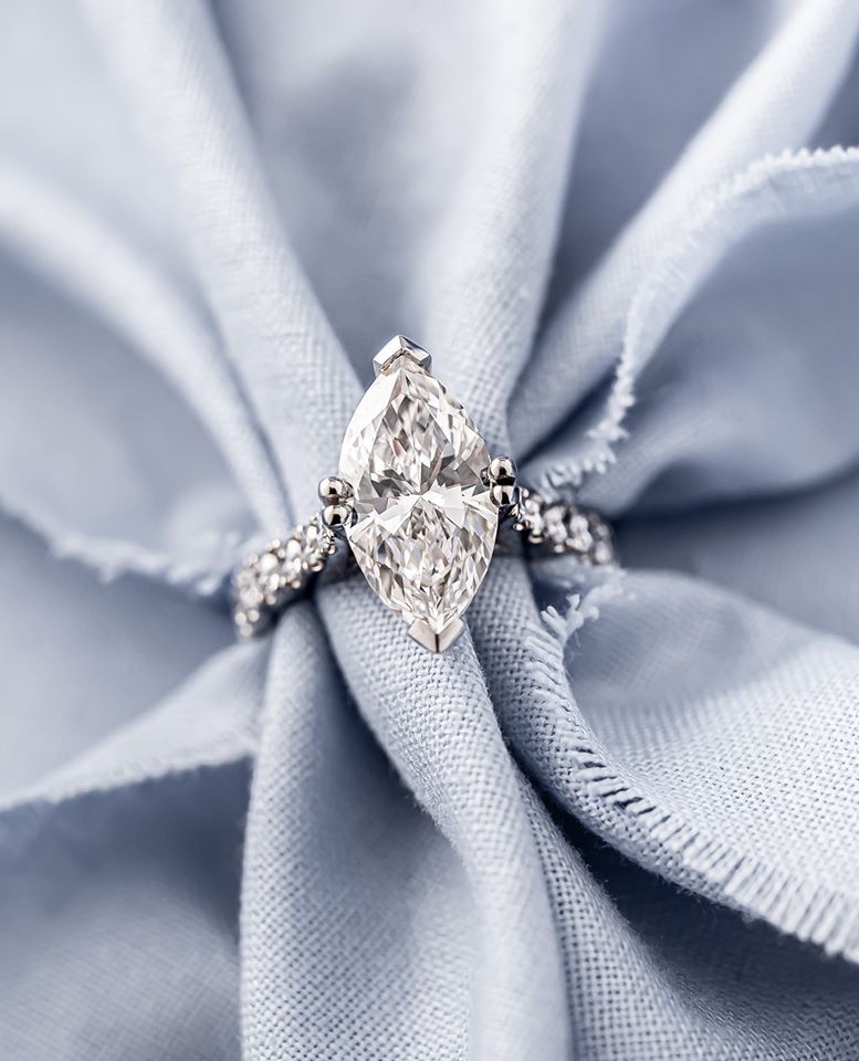 Explore Diamond Cuts And The Engagement Rings To Make Them Shine! – Larsen  Jewellery Inside Marquise Illusion Diamond Rings (View 18 of 25)