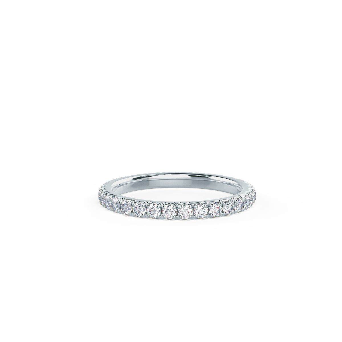 French Pavé Eternity Band With Diamond Pave Eternity Band Rings (View 8 of 25)