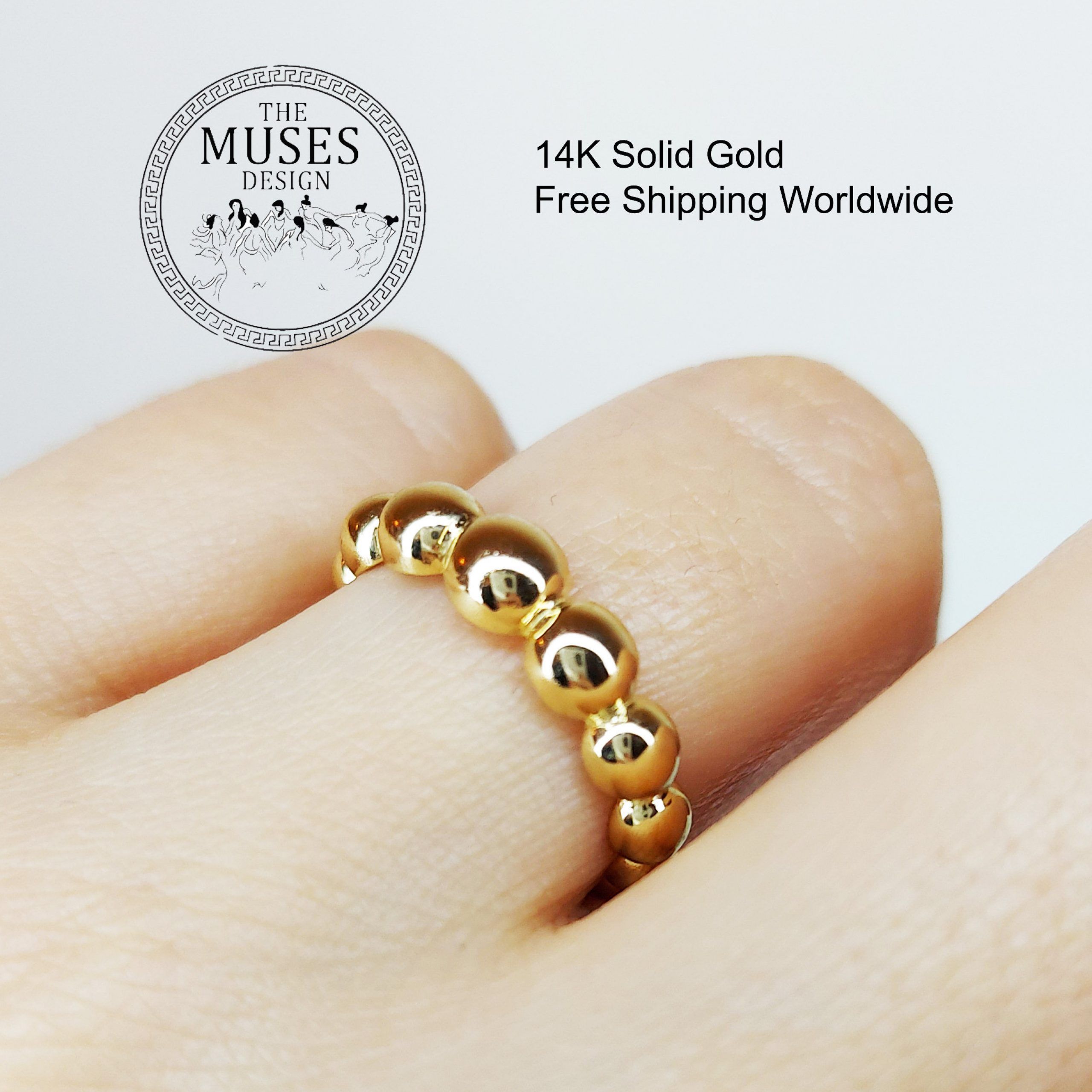 Gold Bubbles Ring – Etsy In Bubbles Gold Band Rings (View 7 of 25)