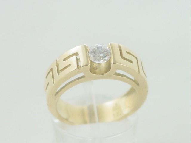 Greek Key Gold Rings|meander Gold Rings|greek Jewelry Shop Pertaining To Greek Key Rings (View 13 of 25)