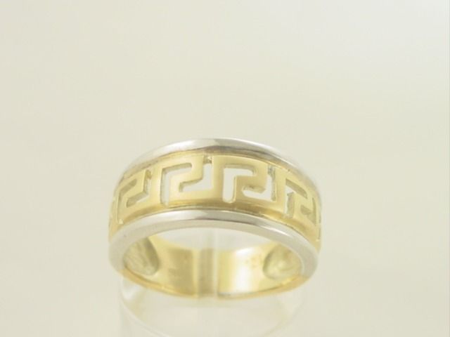 Greek Key Gold Rings|meander Greek Gold Rings|greek Gold Jewelry Intended For Greek Key Rings (View 22 of 25)